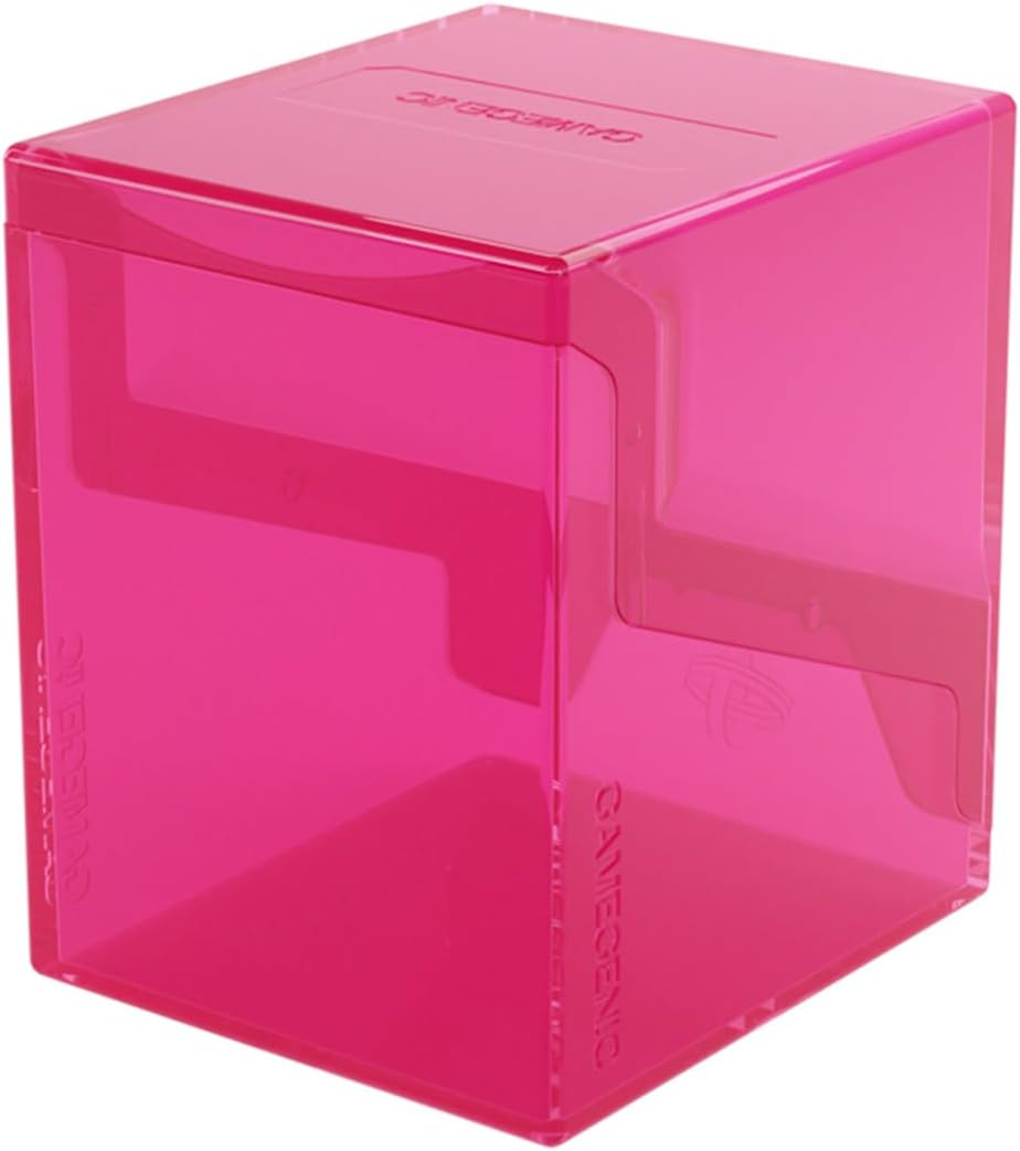 Gamegenic Bastion 100+ XL Deck Box - Compact, Secure, and Perfectly Organized for Your Trading Cards! Safely Protects 100+ Double-Sleeved Cards, Pink Color, Made