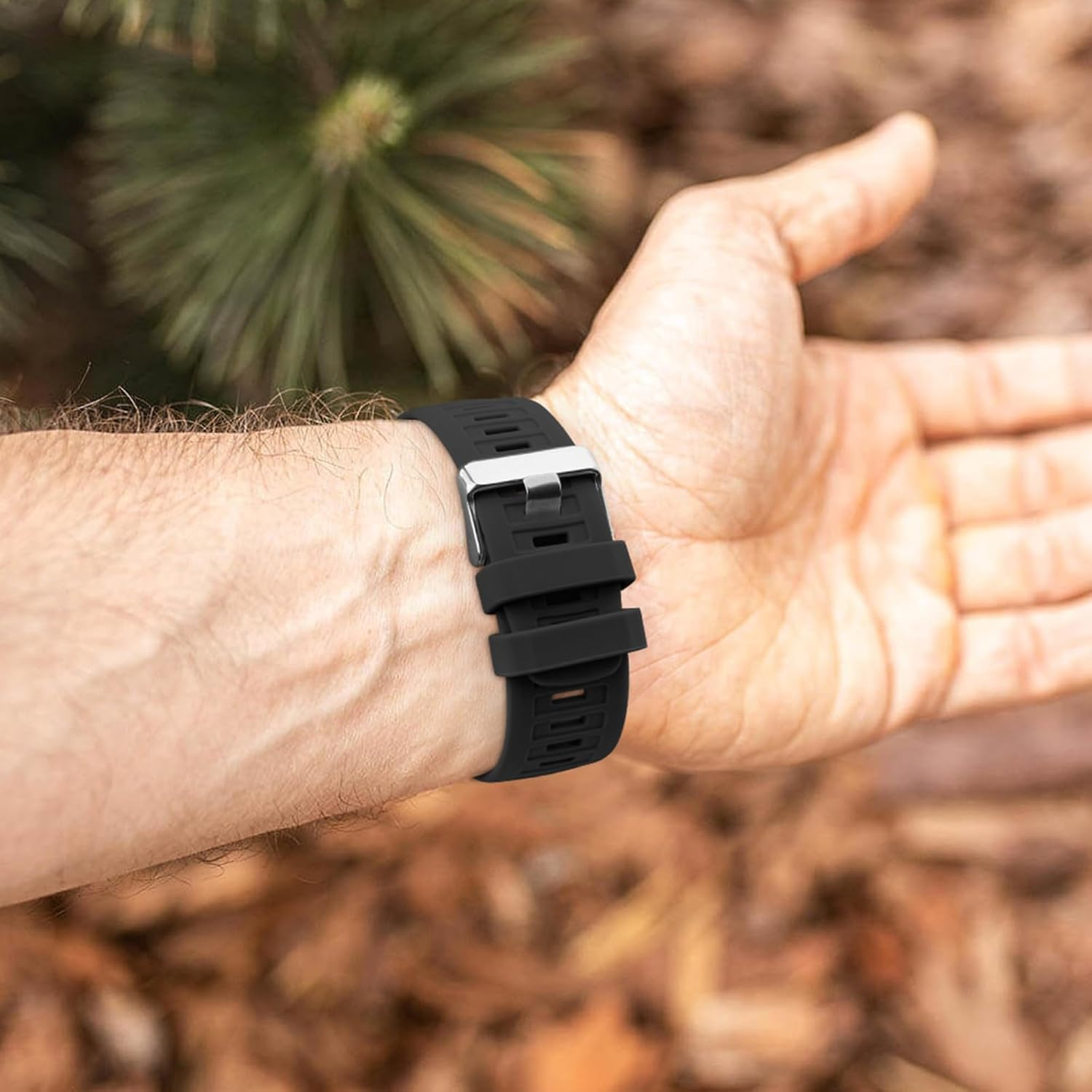 Leonids Sport Bands for Garmin Instinct/Instinct 2 Watch Bands, Soft Silicone Replacement Straps for Garmin Instinct Tide/Tractical Band - Lake Blue image number 6