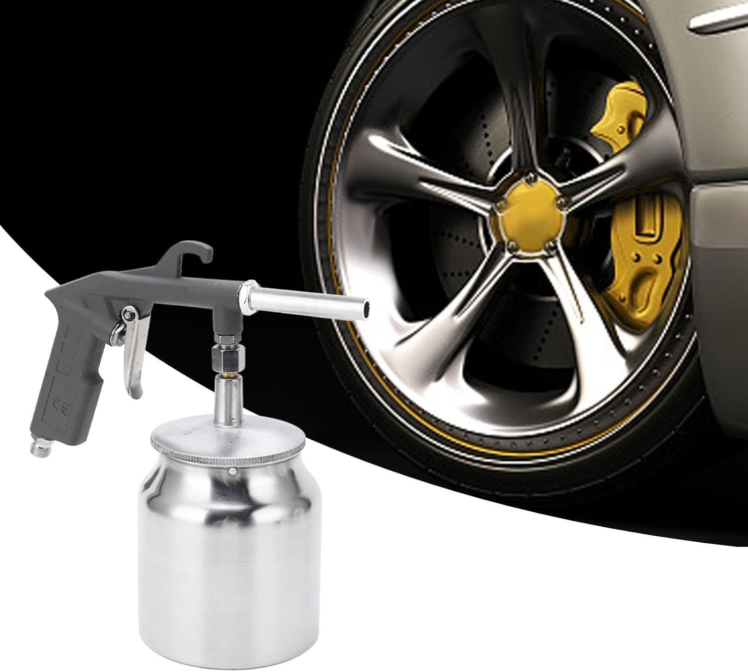 PS-6R Sand Gun Kit with Recovery System, 750Cc Aluminium Pot, Air Compressor Sandblaster Tool for Metal, Wood, Surface Polishing, 10.0 Bar Working Pressure image number 5