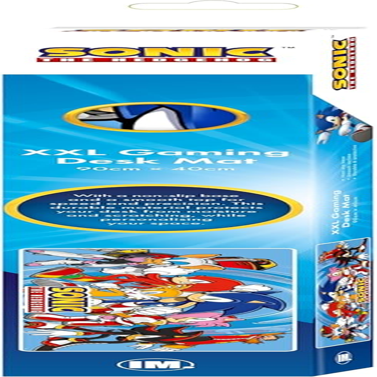 Sonic the Hedgehog Sonic Characters Line up Gaming Desk Mat, Xx-Large, Sonic, Tails, Knuckles, Amy Rose & Shadow Desk Mat