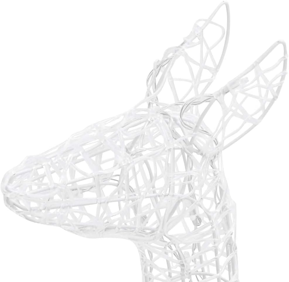Acrylic Reindeer Family Christmas Decoration 160 LED Warm White Holiday Decor image number 3