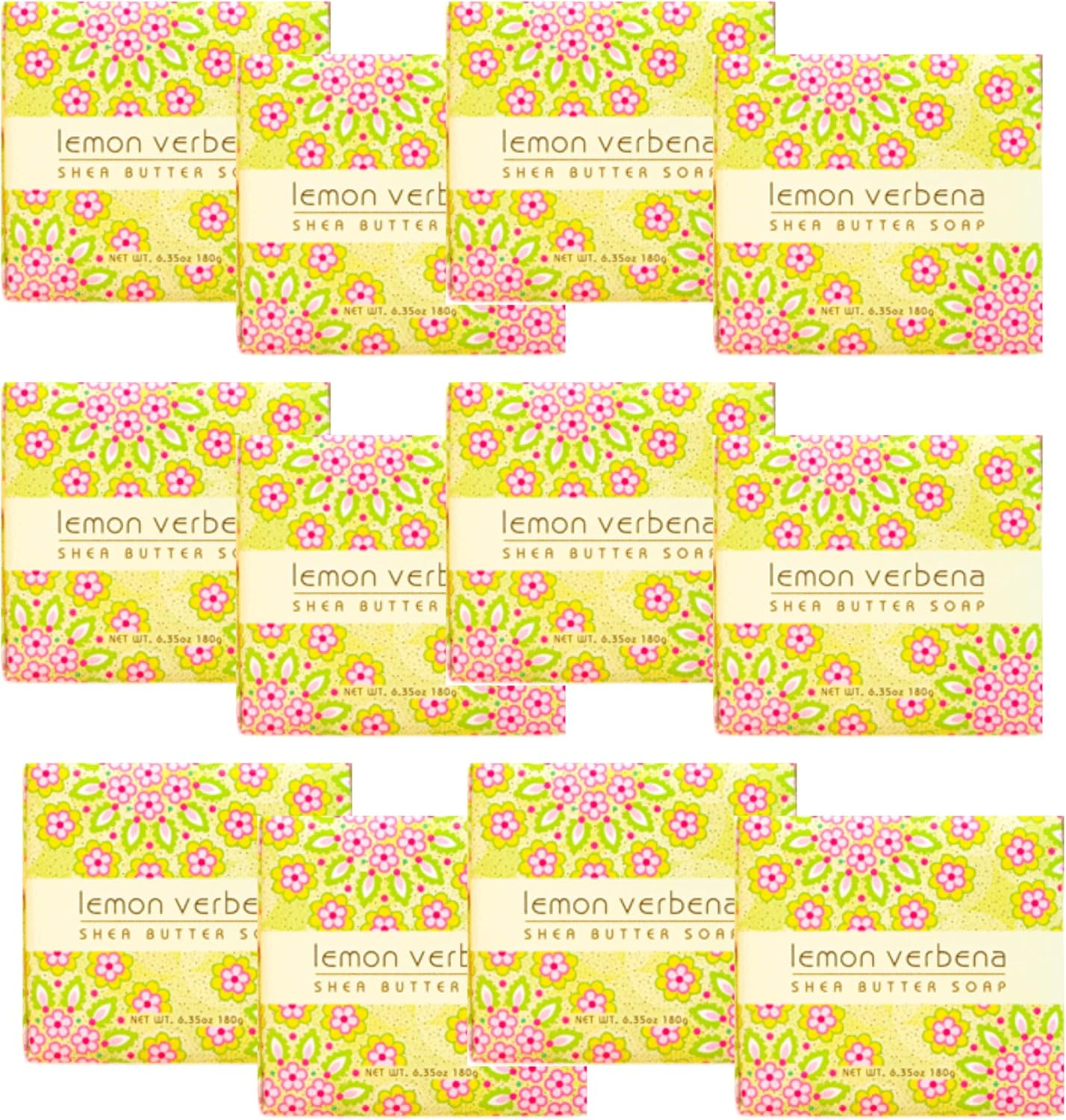 Greenwich Bay Mini Botanical Soap Bars 12 Pack &ndash; 1.9 Oz Each &ndash; Scented Guest Soaps for Airbnb, Spa, Hotel, Salon, or Bath &ndash; Individually Wrapped Elegant Travel Size Bars Lemon Verbena image number 1