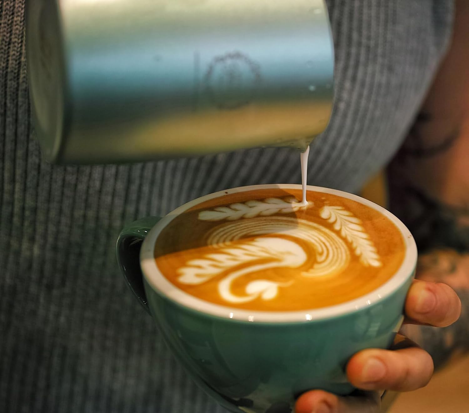 WPM HC7115GR Milk Pitcher, Ivy LKY Model, 16.9 Fl Oz (500 Ml), Green image number 3