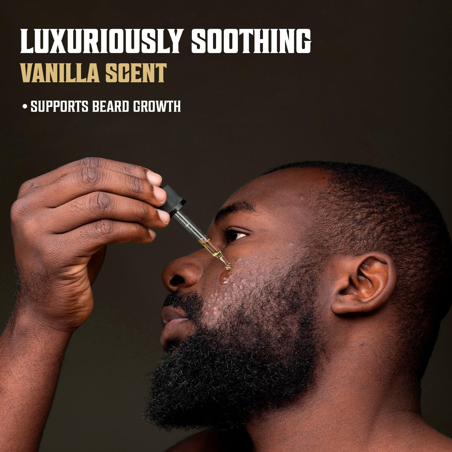 Viking Revolution - Beard Oil - Natural Beard Oil Men with Argan & Jojoba Oil - Softens, Smooths & Strengthens - Gifts for Men - Spiced Vanilla - 30Ml