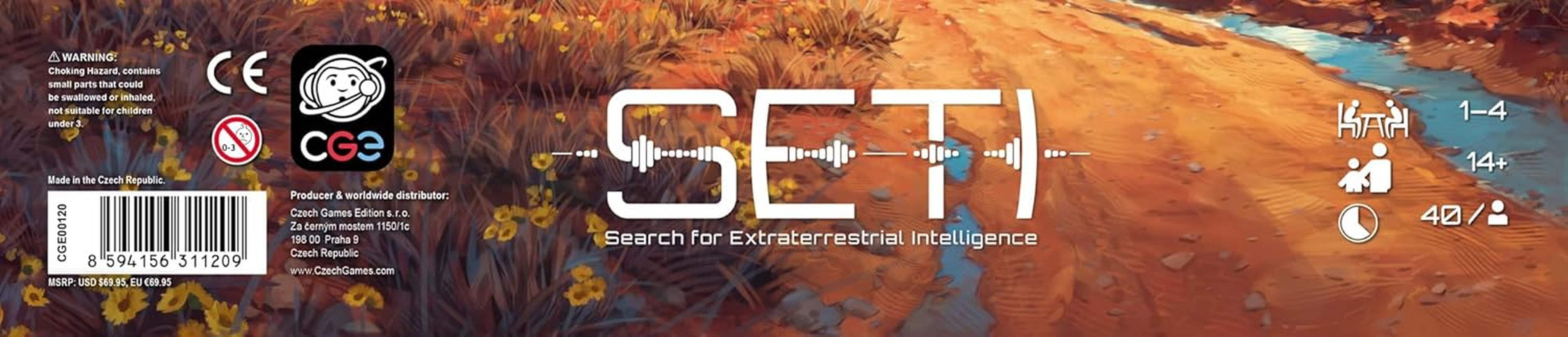 Czech Games | SETI Search for Extraterrestrial Intelligence | Strategy Board Game | 1-4 Players, Ages 13+ image number 1