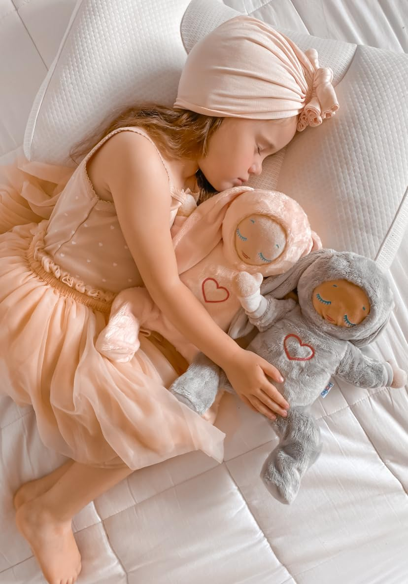 Lulla Doll Baby Sleep Aid Outfit | Cozy Pink Bunny Outfit | Soft, Snuggly, Machine-Washable Clothes for Lulla Doll | Newborn Essentials image number 3