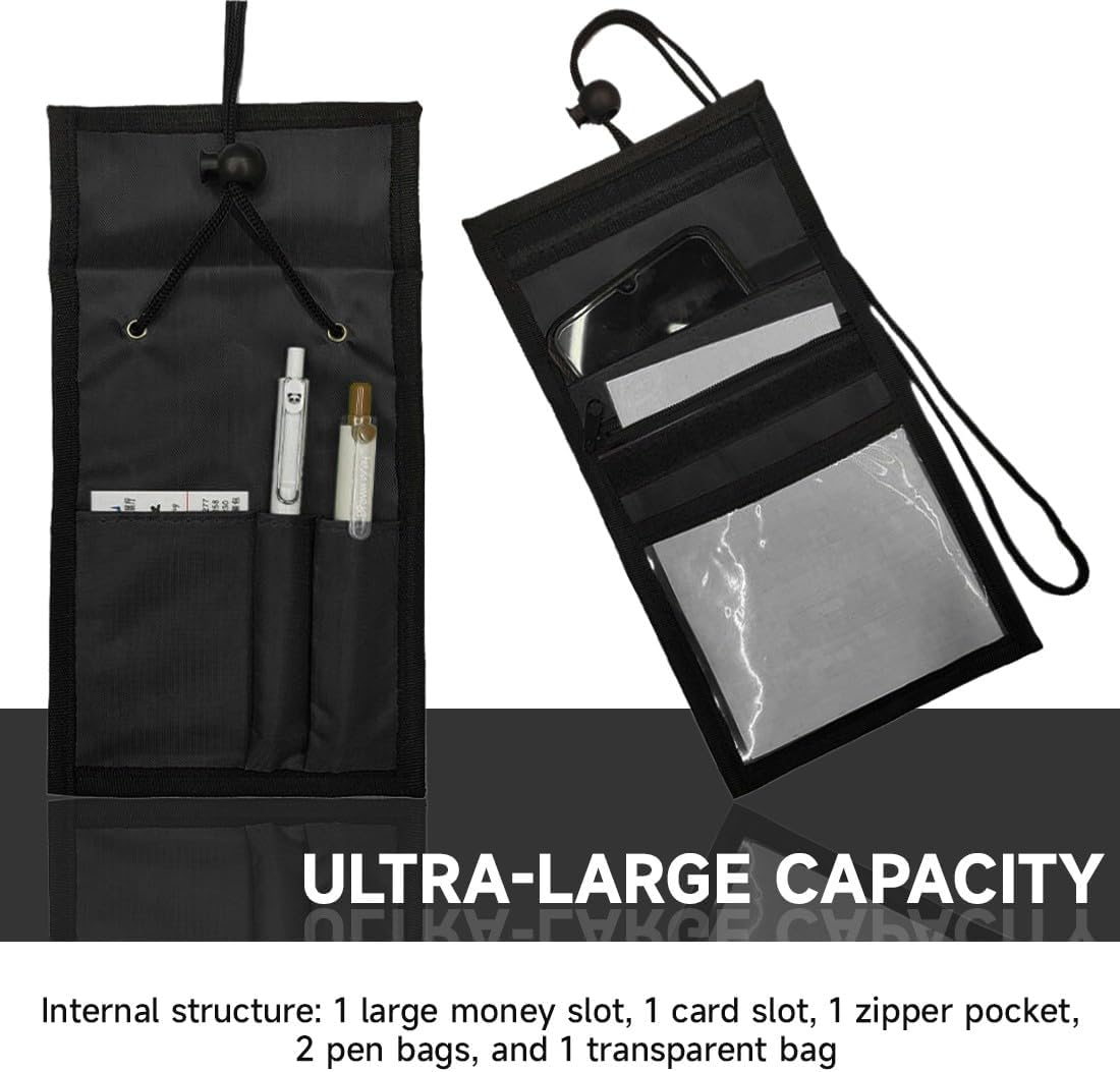 COYUN 1 X Mobile Phone Bag for Men, Neck Pouch for Men and Women, Hidden Theft Protection, Waterproof Travel Wallet, Travel Security Bag with Adjustable Neck Strap for Passport image number 5