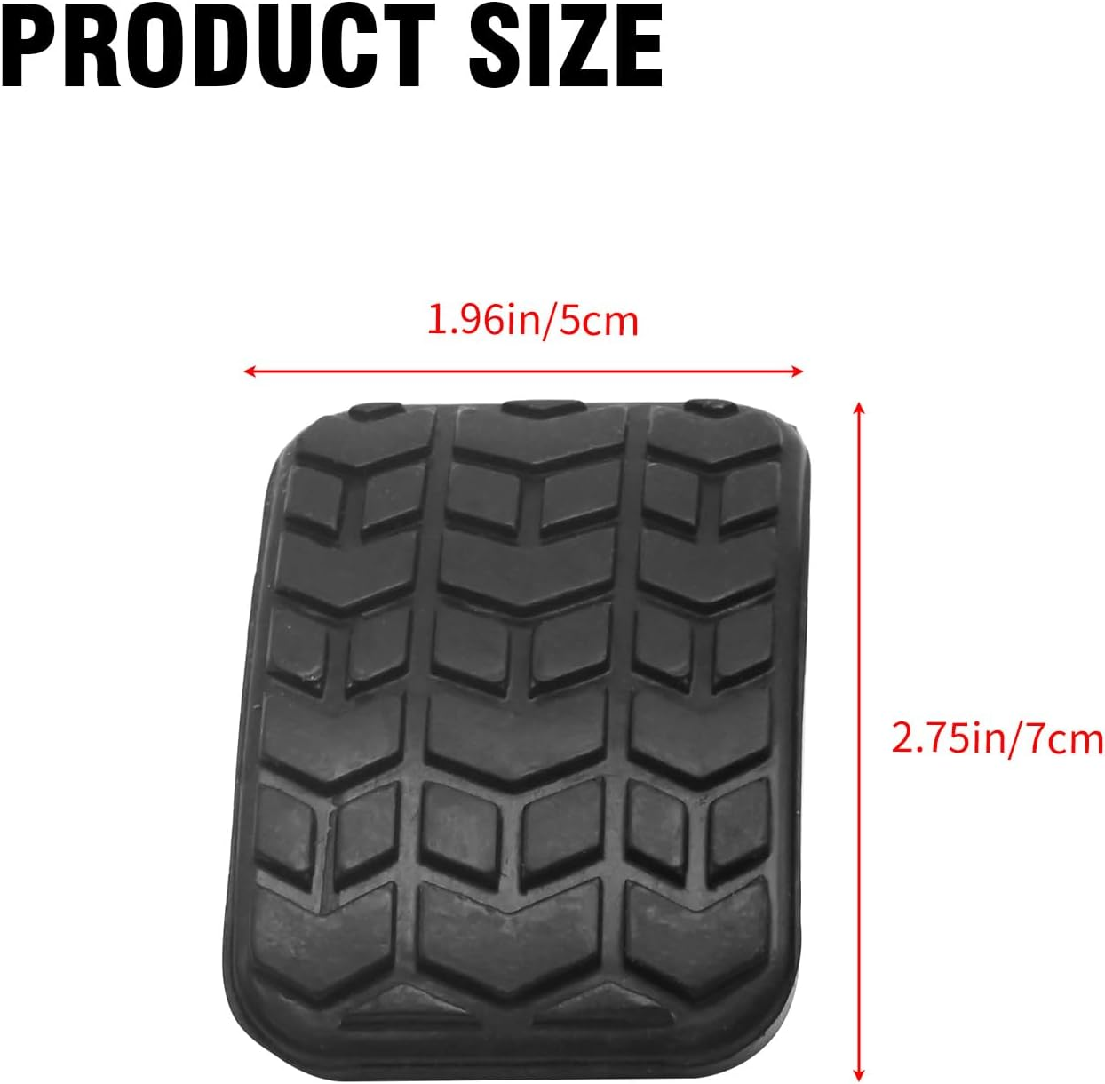 2Pcs Clutch Pedal Pad Replacement for Mazda Miata 1990 1991 1992 1993 1994 1995 1996 1997 1998 1999 2000 2001 2002 2003 2004 2005 Replacement for Mazda 323 Replaces B09243028 image number 3