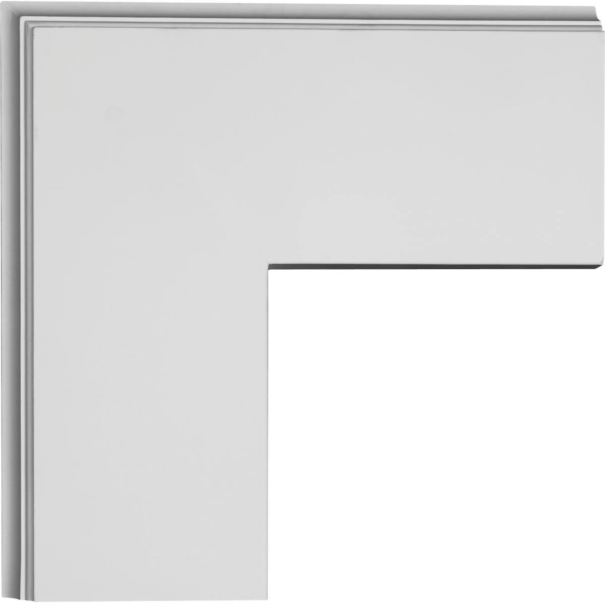 Ekena Millwork CC05POC02X14X14TR 14"W X 2"P X 14"L Perimeter outside Corner for 5 Inch Traditional Coffered Ceiling System, White image number 1