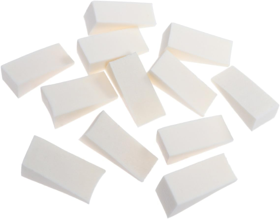 HONITANO Gradient Nail Sponges Fade Manicure Sponge 12Pcs White Nail Art Tools for Professional Manicure and Pedicure Kits image number 6