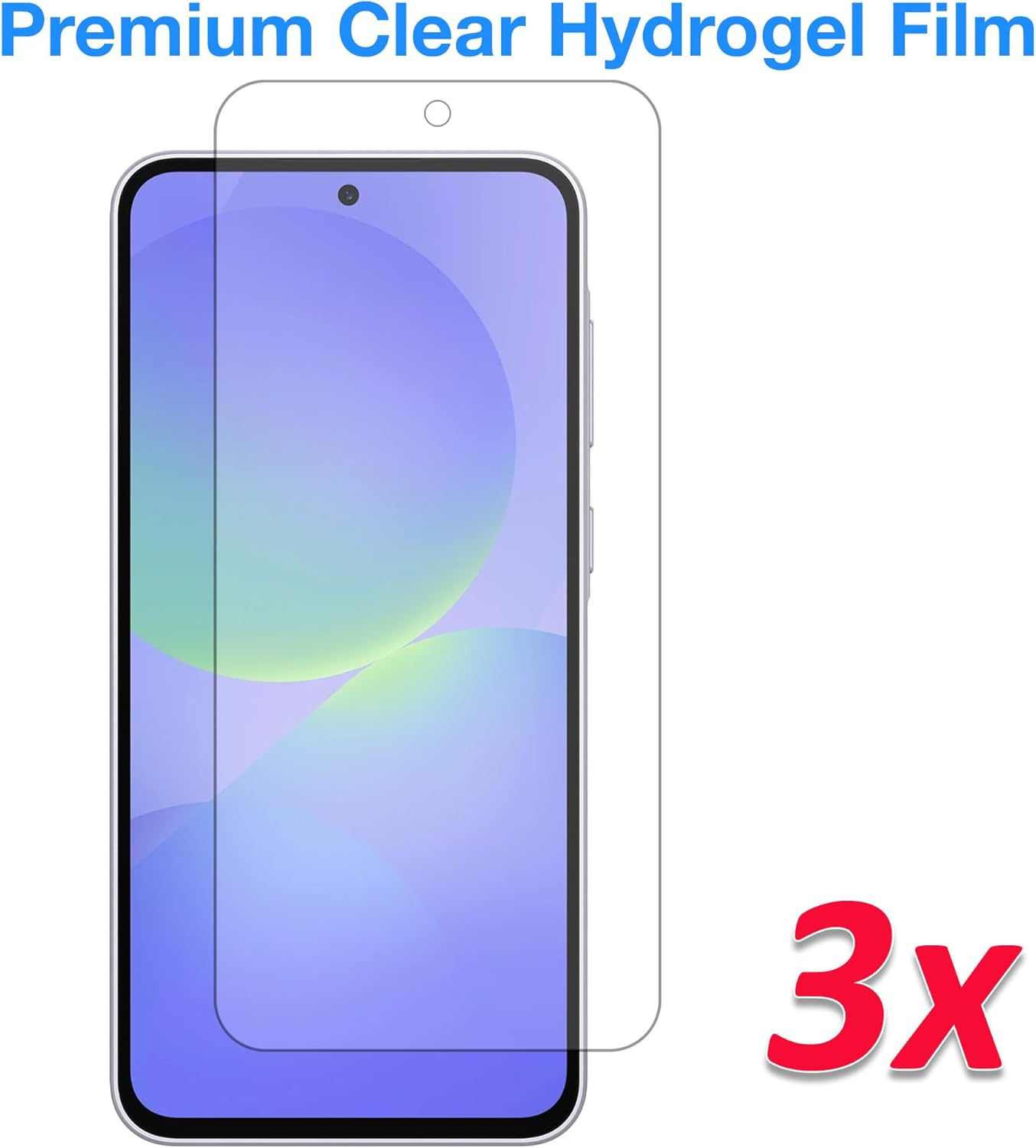MEZON [3 Pack] Samsung Galaxy A36 5G Premium Hydrogel Clear Edge-To-Edge Full Coverage Screen Protector Film (Galaxy A36 5G, Hydrogel) image number 1