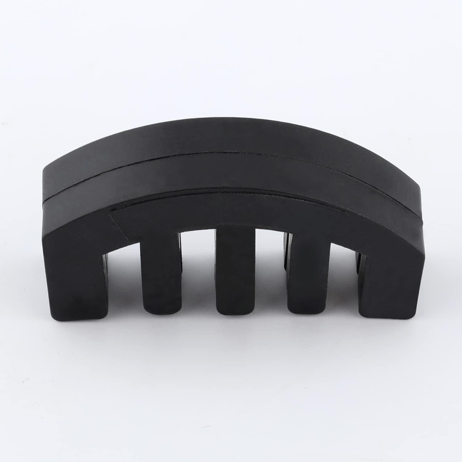 4Pcs Rubber Violin Mute, 2Pcs Claw Style & 2Pcs round Tourte Violin Mute Black Practice Mute Violin Ultra Practice Silencer for Musical Instruments