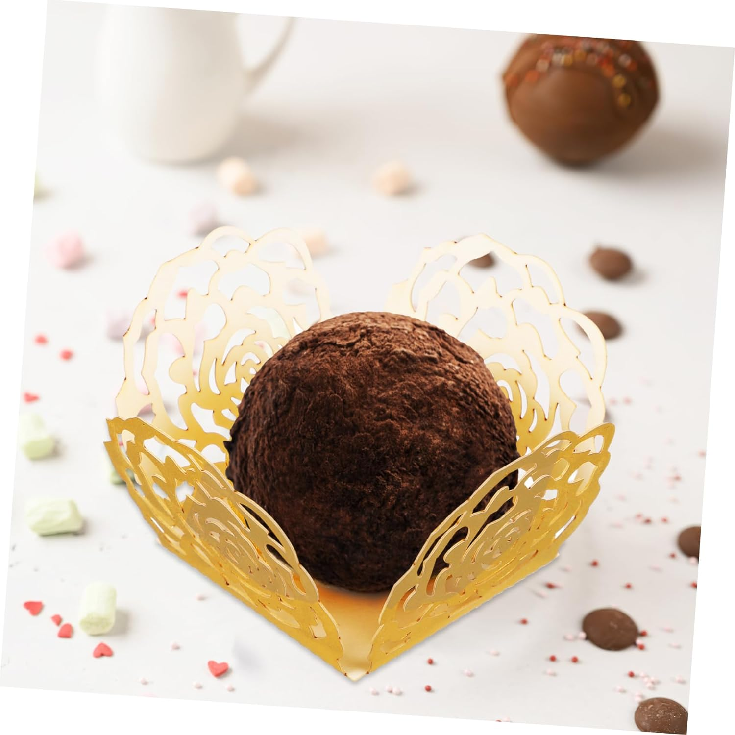 MAGICLULU 100Pcs Wedding Party Decor Paper Wrapping Cups for Bachelorette Candy Decorations image number 2