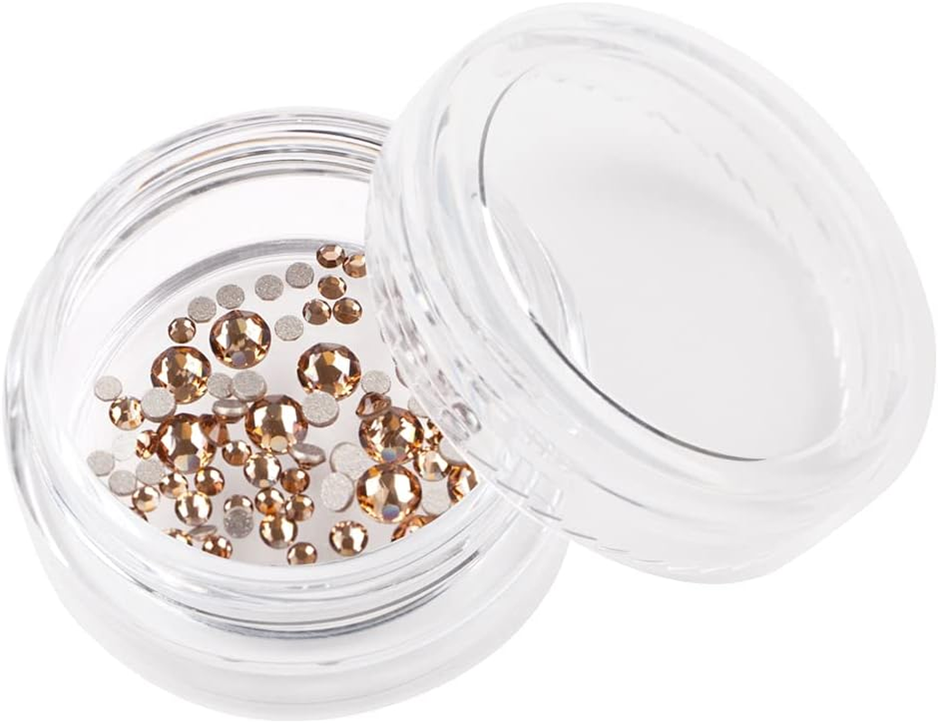 Catherine Nail Art Rhinestones Selection Privilege Orange Gold (Approx 100 Pieces)