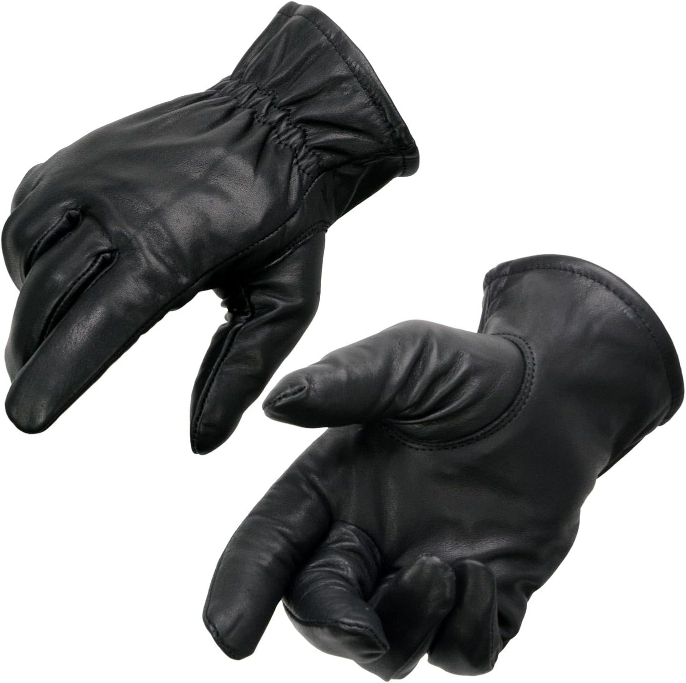Milwaukee Leather SH734 Men'S Black Thermal Lined Leather Motorcycle Hand Gloves W/Sinch Wrist Closure - Large image number 3