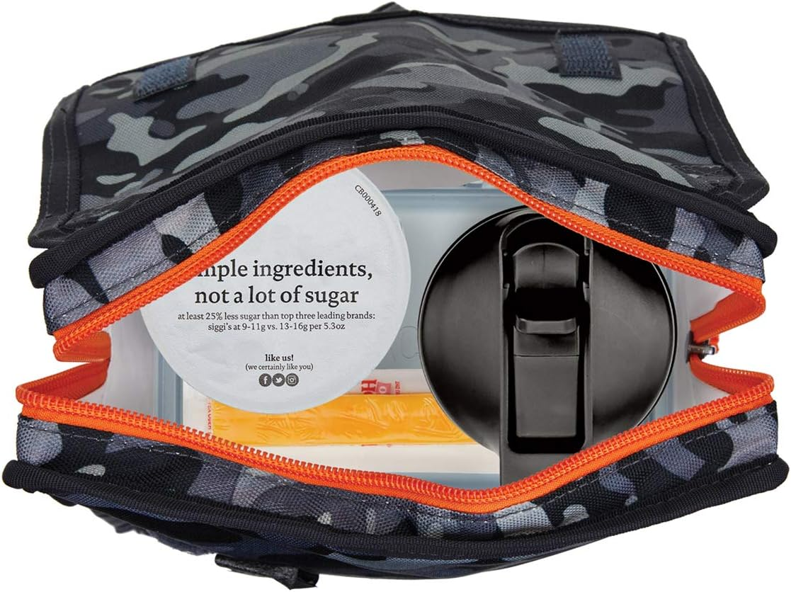 Freezable Lunch Bag, Charcoal Camo