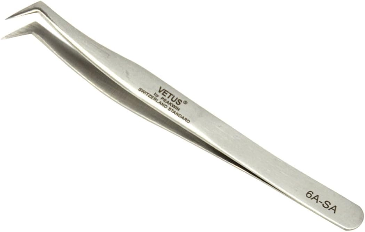 Vetus Eyelash Extesnion Tweezers 3D 6D Volume Individual Lashes Extension Application Tool 6A-SA by Qeelasee image number 4