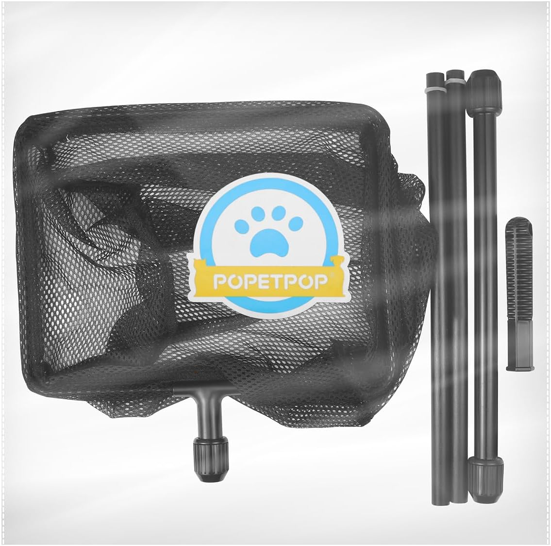 POPETPOP Fish Catching Net- Telescopic Landing Net, Fishing Net Freshwater for Fish Tank Aquarium Lakes Ponds image number 5