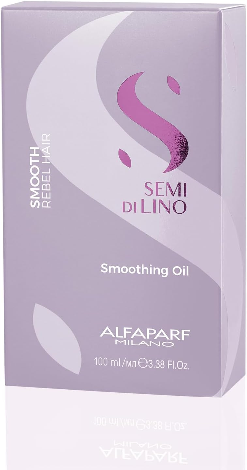 Alfaparf Milano Semi Di Lino Smoothing Oil - Hydrating Hair Oil for Frizzy Hair - Enhances Brightness and Protects from Heat - 3.3 Oz image number 5