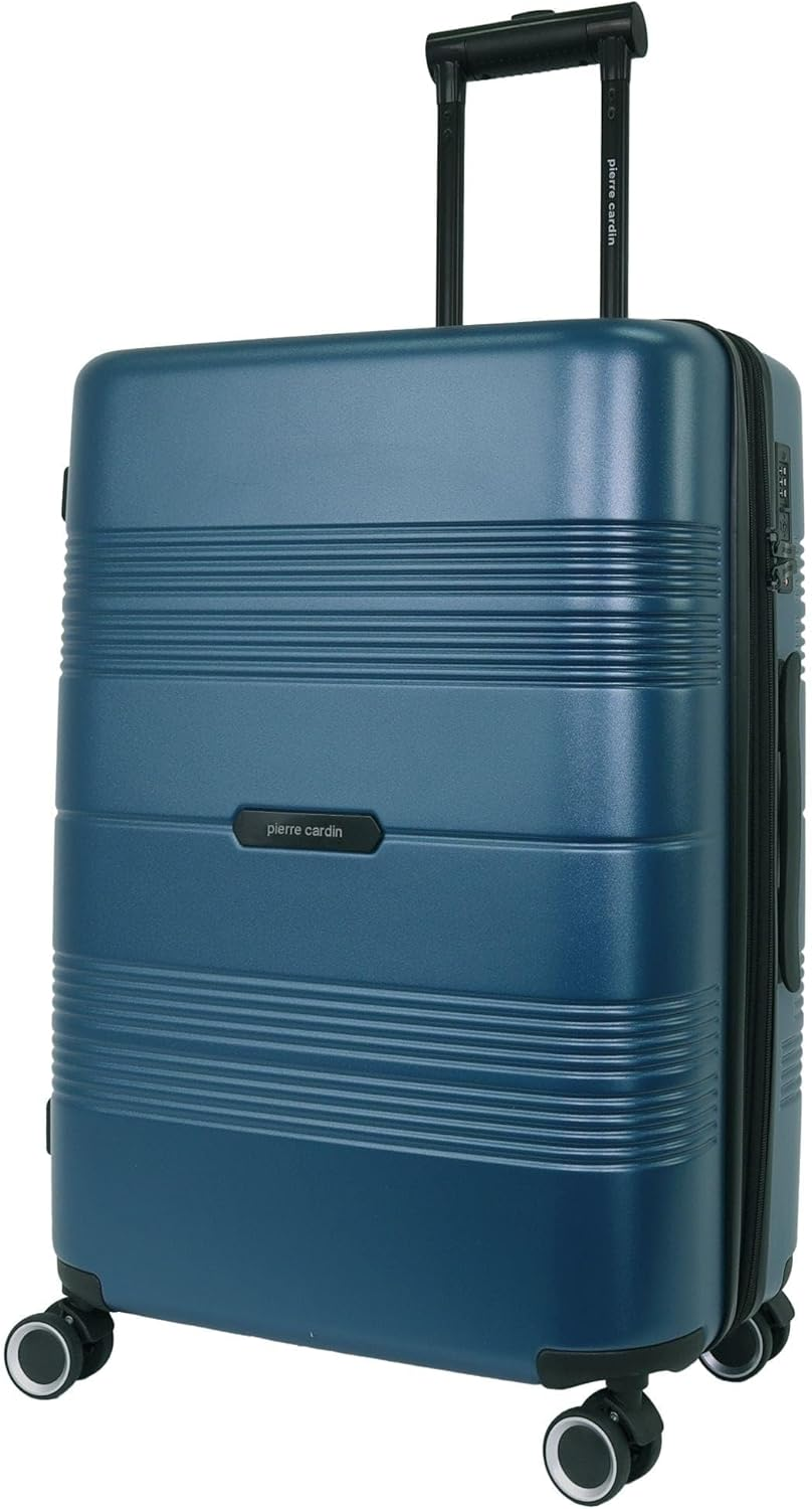 Pierre Cardin 54Cm Cabin Travel Hard Shell Suitcase in Black image number 7