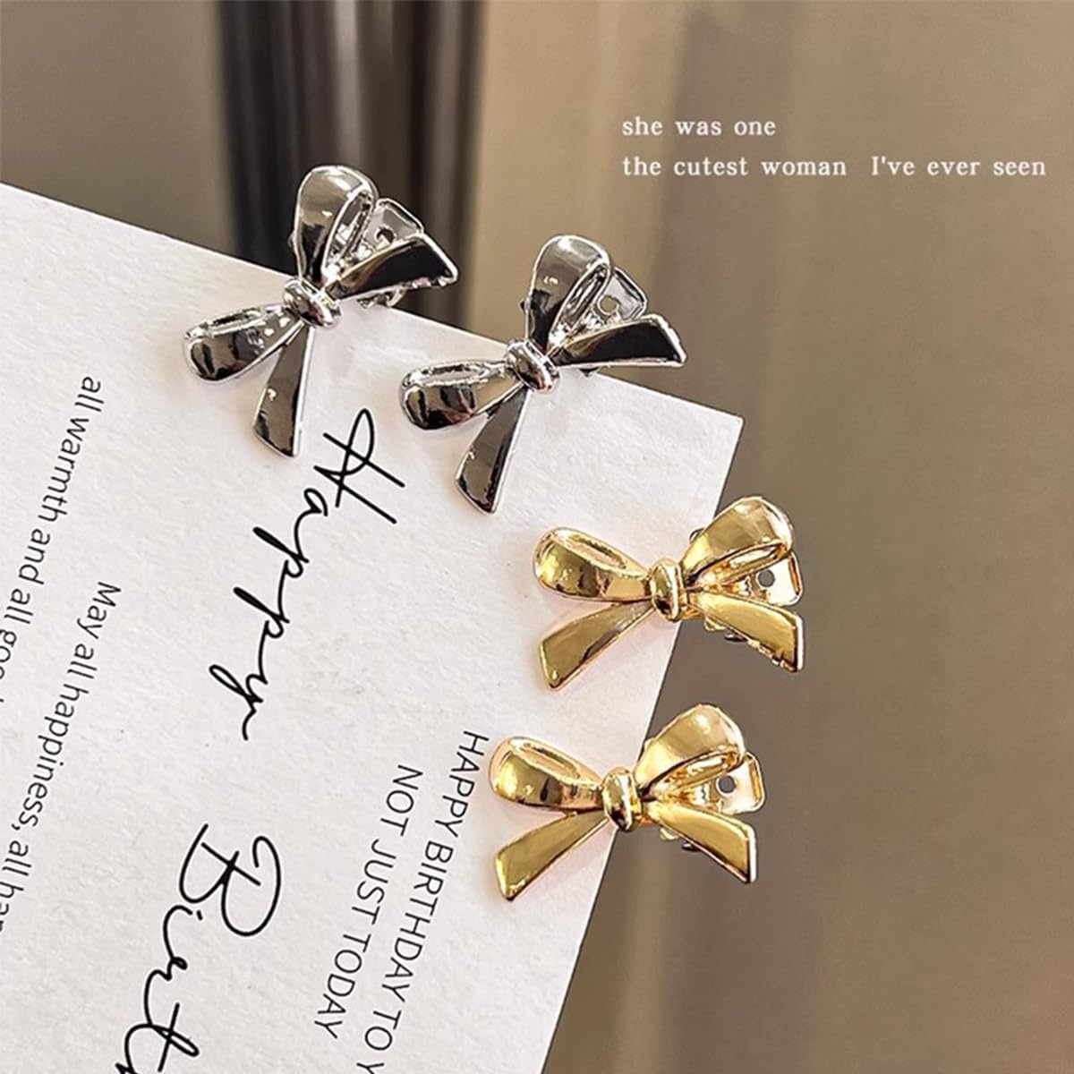 12Ps Women'S Small Mini Butterfly Knot Shape Duckbill Hair Clips for Styling Hair Thick & Thin Clips image number 5