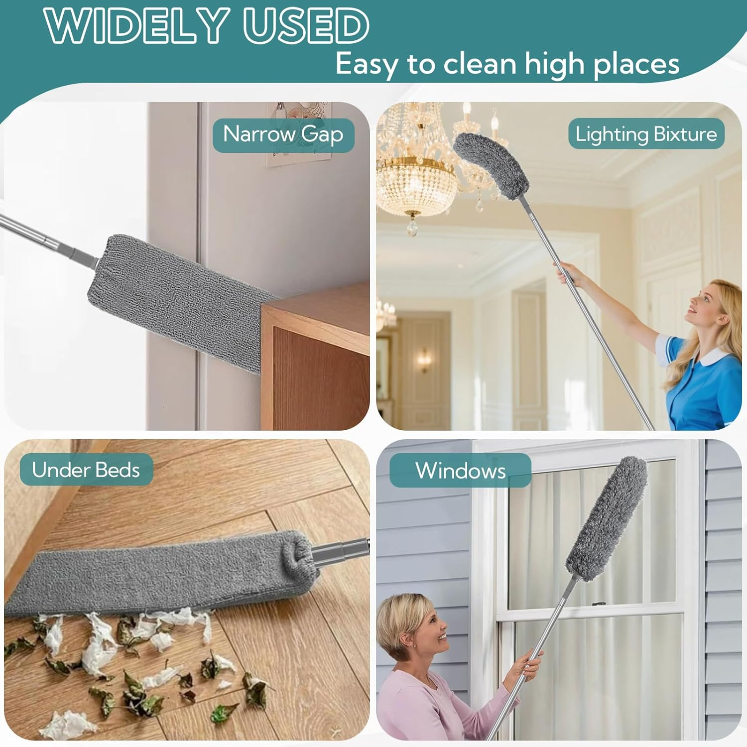 Zikenis Washable Telescopic Duster image number 6