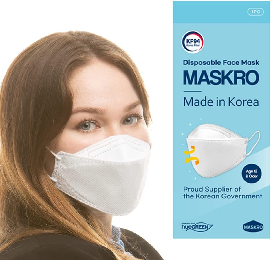[10Pack] KF94 Made in Korea - Ships from Australia, Made in Korea KF94 Face Masks, Comfortable and Breathable KF94 Disposable Face Masks, Individual Package image number 1