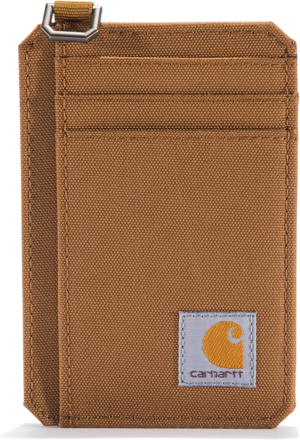 Carhartt Men'S Adult Black CORDURA Nylon Duck Slim Front Pocket Wallet, Water Resistant