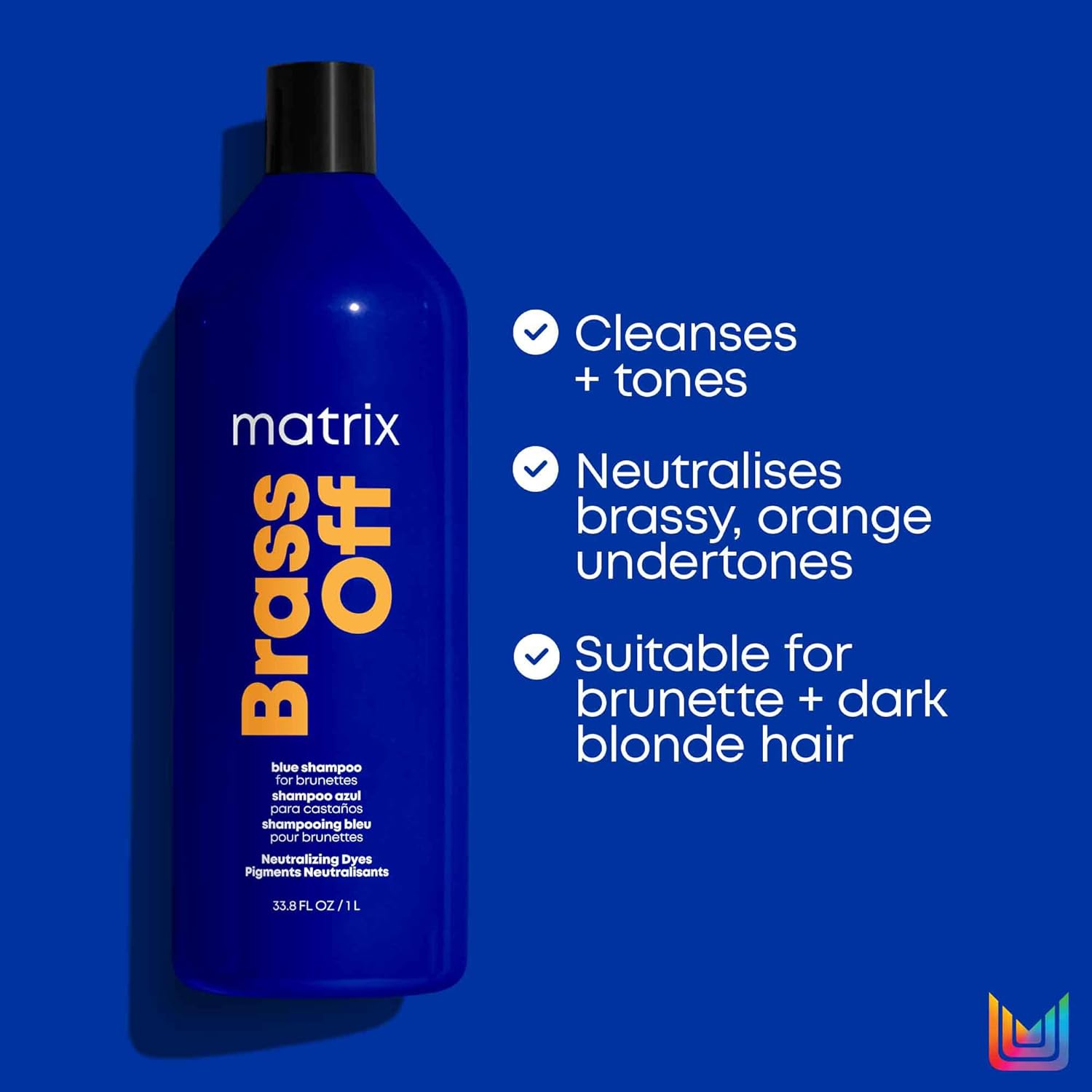 Matrix | Brass off | Blue Toning Shampoo to Correct Orange Undertones on Lightened Hair, Total Results image number 6