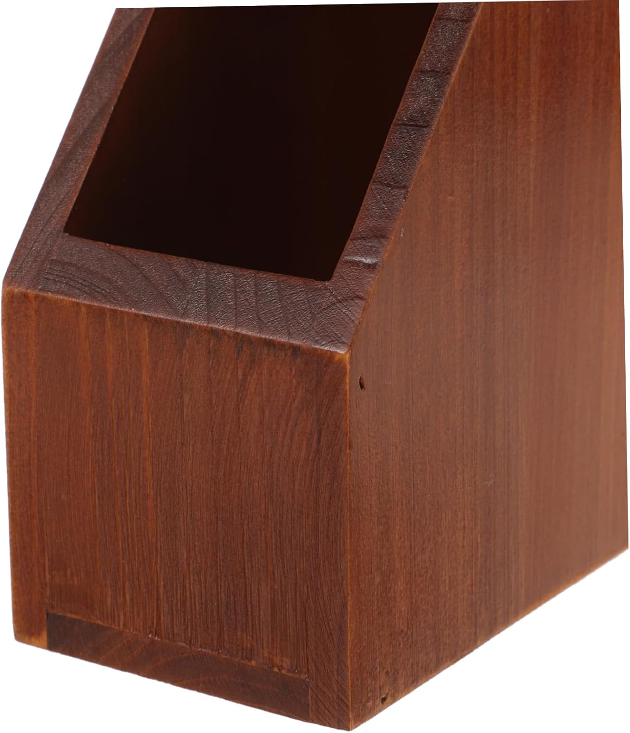 STOBOK Desktop Storage Box Solid Wood Organizer for Office and Home Multi-Purpose Sundries and File Storage Clutter Tabletop Ample Capacity for Desk Accessories image number 3