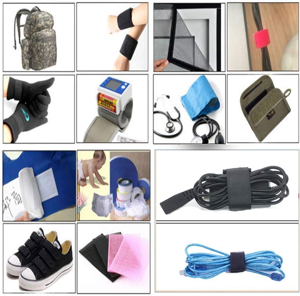 10PCS Fastening Hook and Loop Cable Straps,30Cm Hook and Loop Fastening Cable Strap, Nylon Extend Securing Strap - Adjustable Cinch Strap with Buckle, for Cords Organized and Tidy image number 4