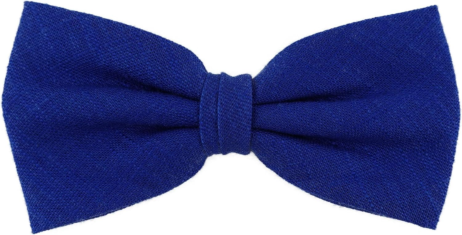 Tigertie Plain Bow Tie, Pre-Tied Bow, 100% Linen + Storage Box image number 3