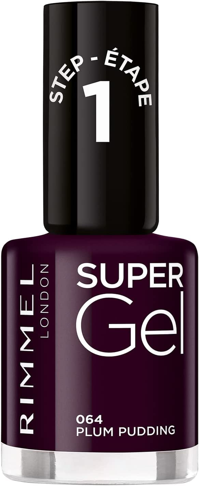 Rimmel London Super Gel Nail Polish #064 Plum Pudding 12Ml image number 4