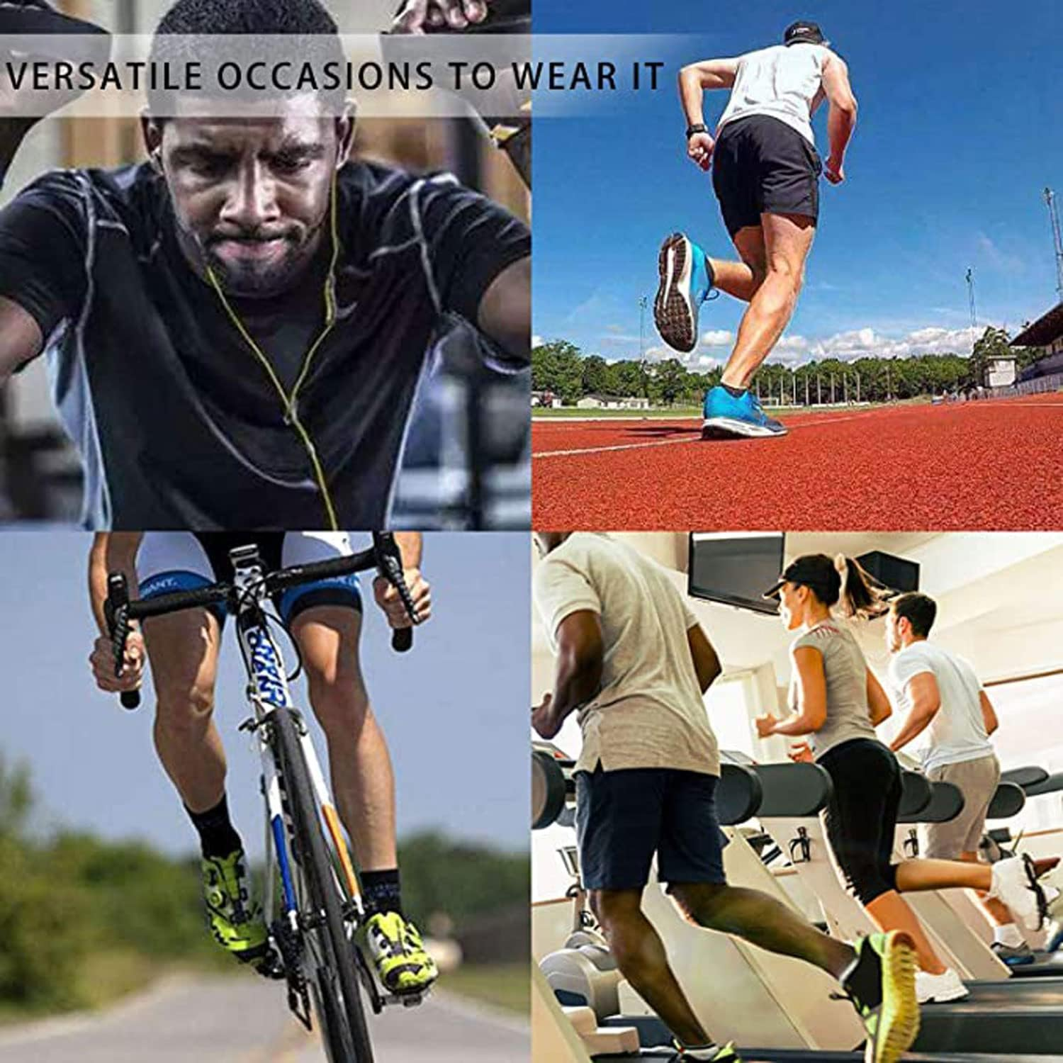 Lanbaosi Compression Pants for Men 3/4 Capri Leggings Dry Fit Workout Running Athletic Gym Tights Bottom 3 Pack with Pockets image number 2