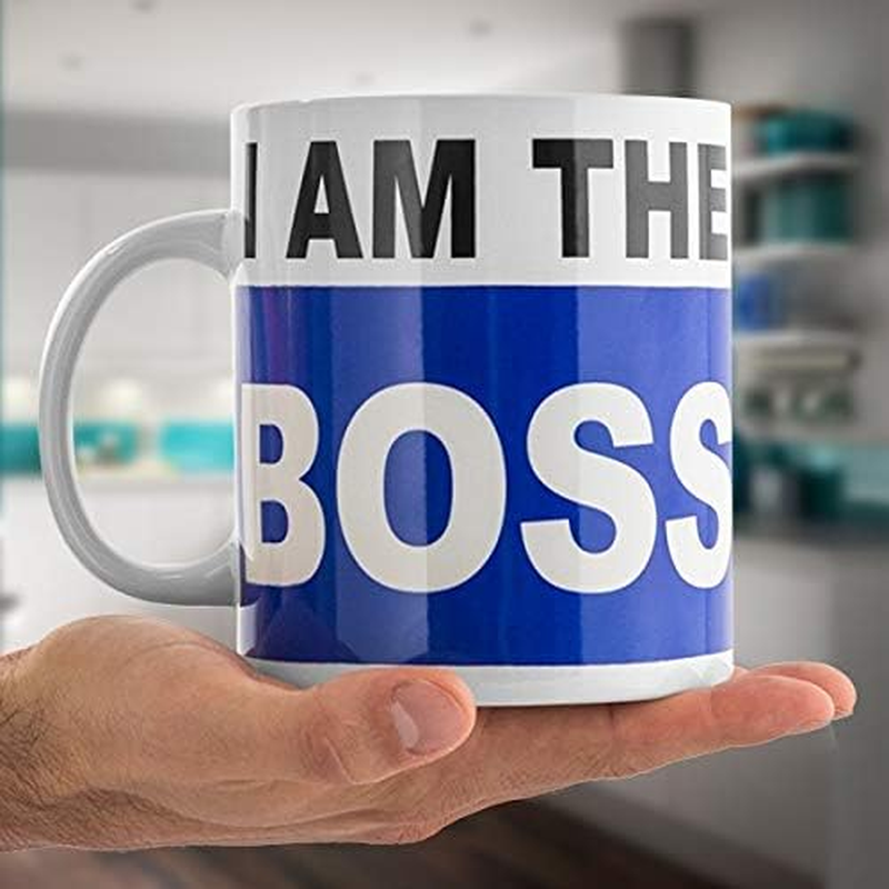 Out of the Blue I 'M the Boss Mug Made from Porcelain 13 X 11 Cm Mug XL Tea/Coffee Mug image number 5