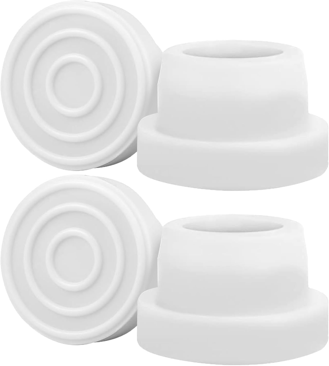 Pool Ladder Bumpers for Inground Pool - Pool Ladder Plugs Fits 1.9&rdquo; Swimming Pool Ladder Tubing - Steps inside Plug Caps for Protect Swimming Pool Liner, Rubber Ladder Foot Cover (2Pack)
