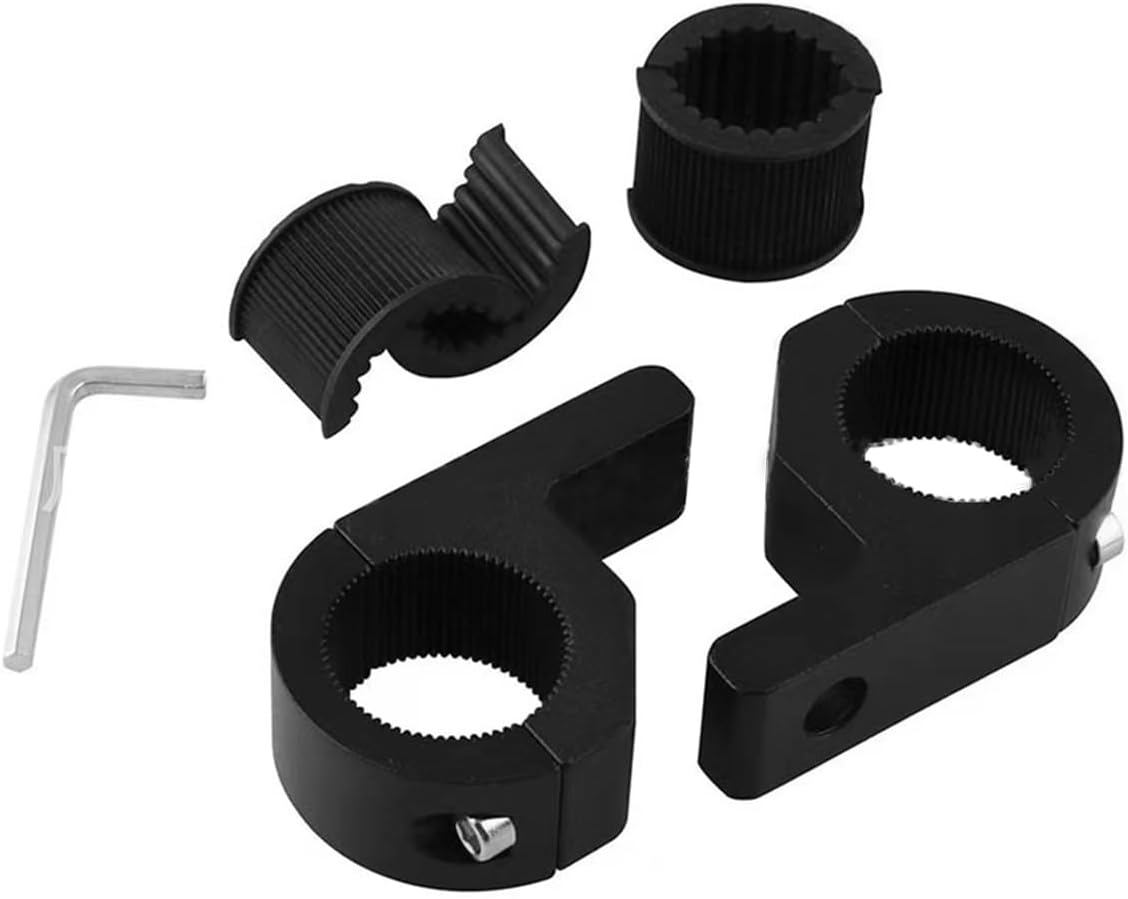 4PCS NUZAMAS Light Bar Mount Bracket Bull Bar Roll Cage Mount Kit Universal Work Light Tube Clamp Mounting Brackets for Off-Road Vehicles Car Truck Boat