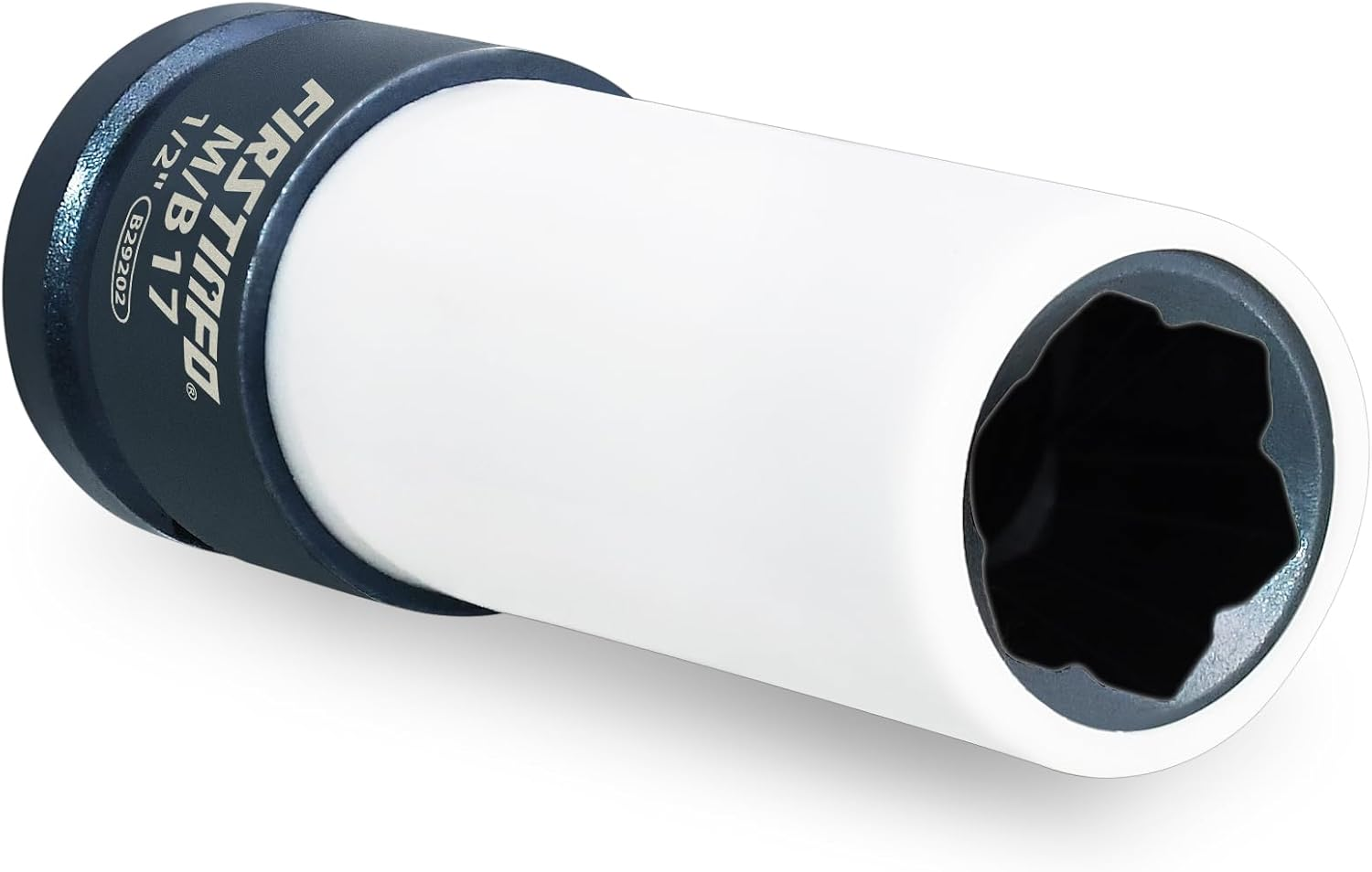 FIRSTINFO B29202 1/2" Drive Protective Lug Nut Impact Socket for Mercedes Benz with 17Mm Convex, Flower Head Lug Nuts