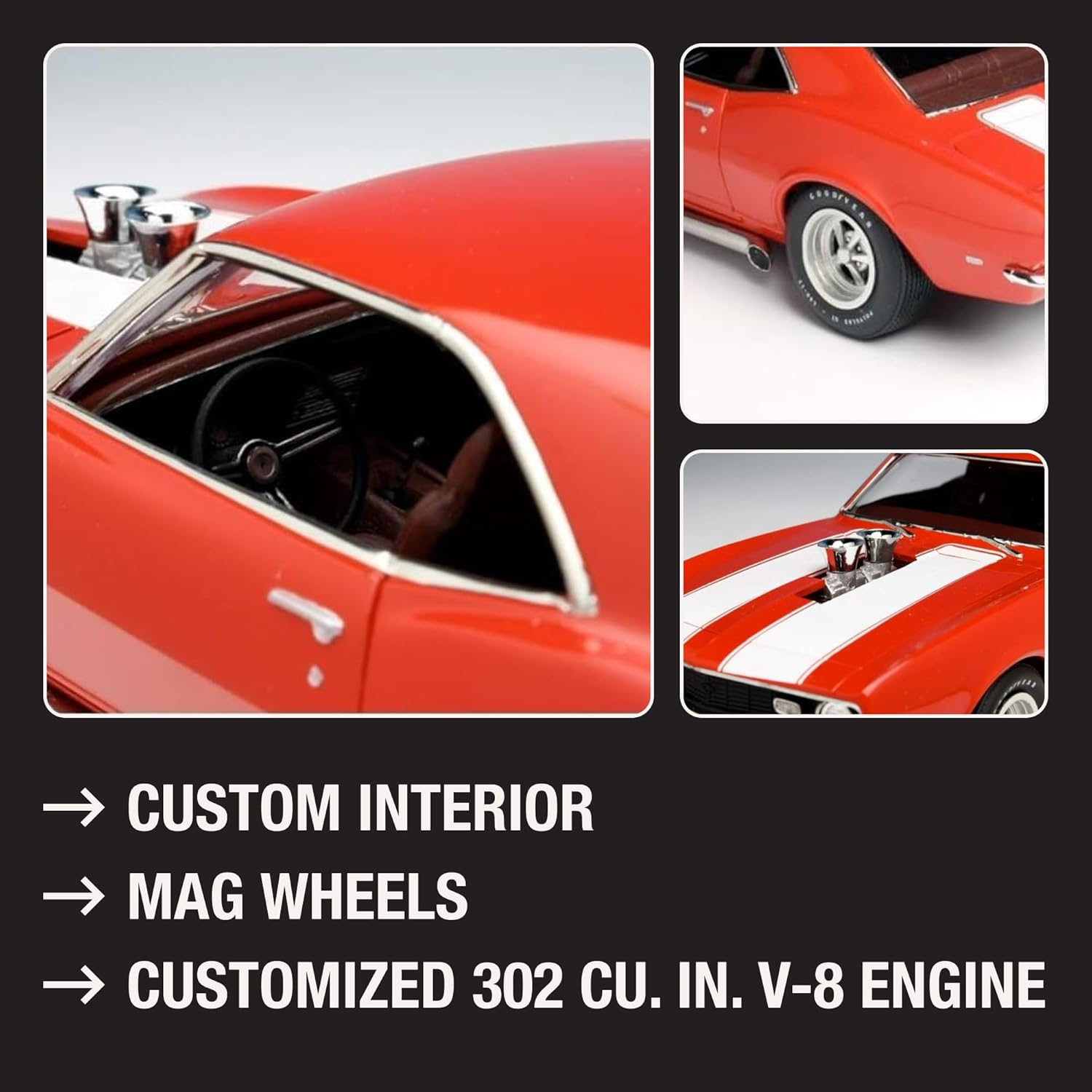 AMT 1/25 Scale 1968 Camaro Z/28 Model Kit image number 6