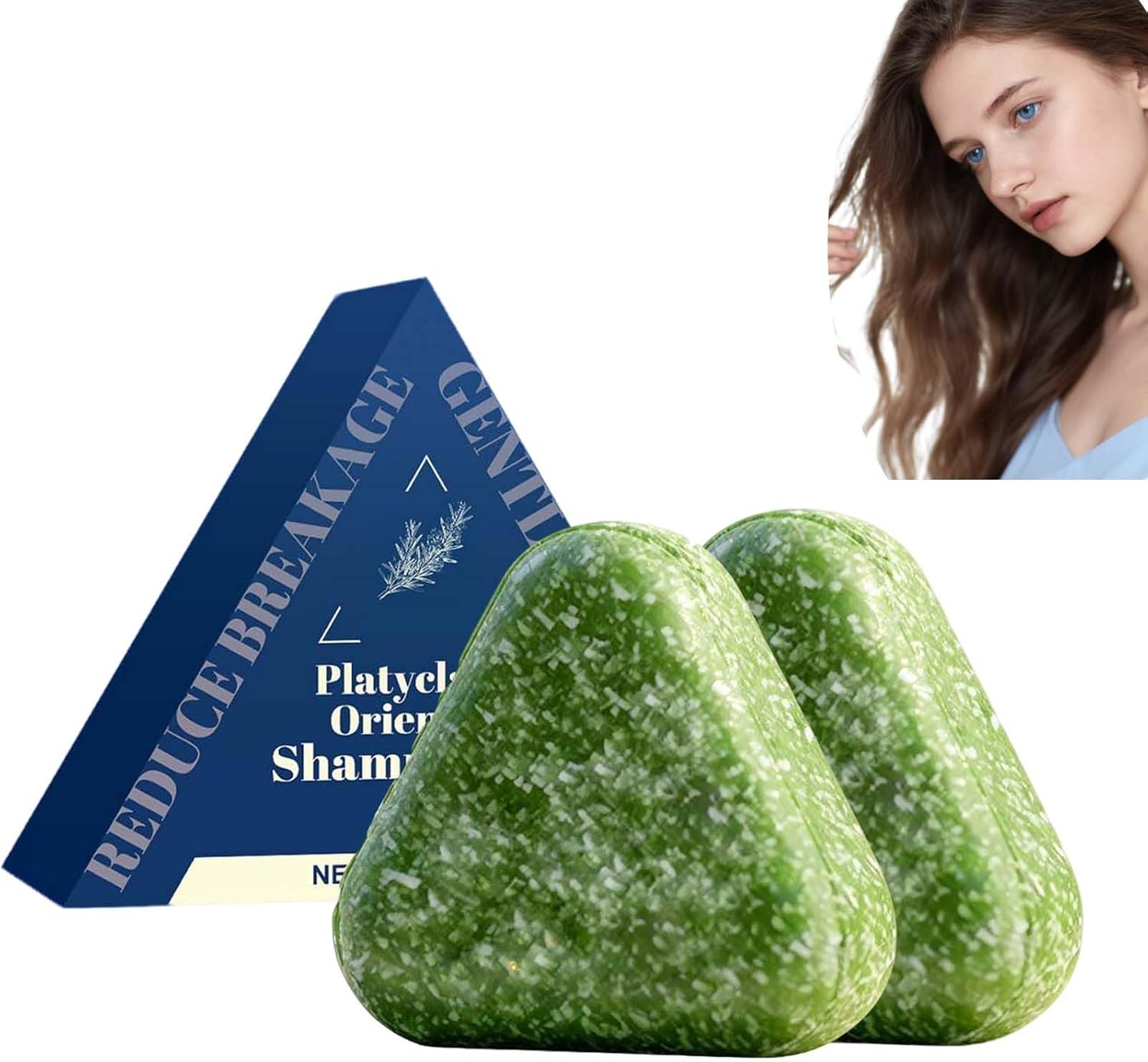 Thuja Leaf Nourishing Shampoo Bar - Deep Cleansing Scalp, Reduces Frizz, Smooths & Strengthens Hair, Infused with Usman Herb, Ginseng, Travel-Friendly Long-Lasting Solid Hair Soap, (5PCS)