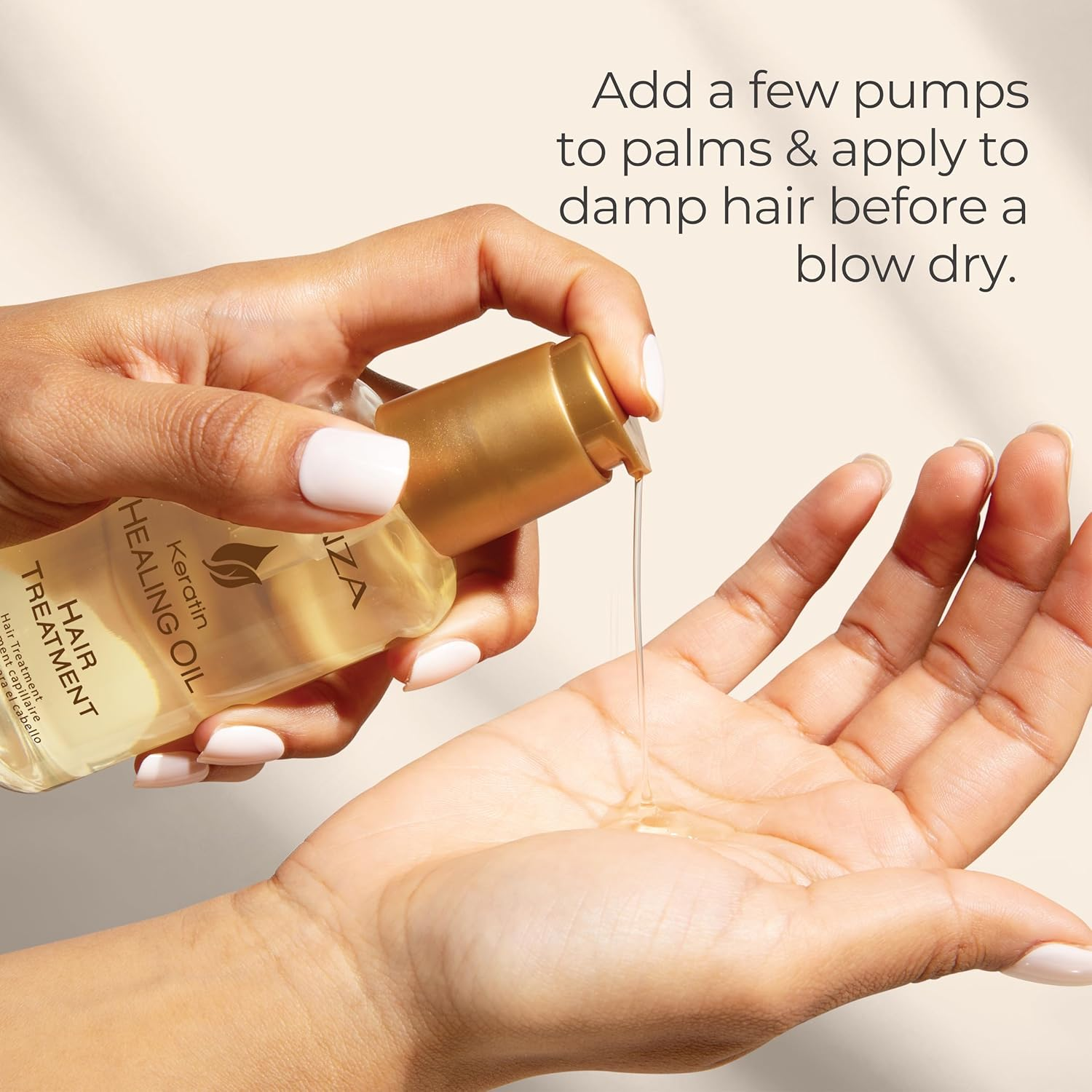 L'ANZA Keratin Healing Oil Treatment - Restores, Revives, and Nourishes Dry Damaged Hair & Scalp, with Restorative Phyto IV Complex, Protein, and UV Protection (50Ml) image number 4