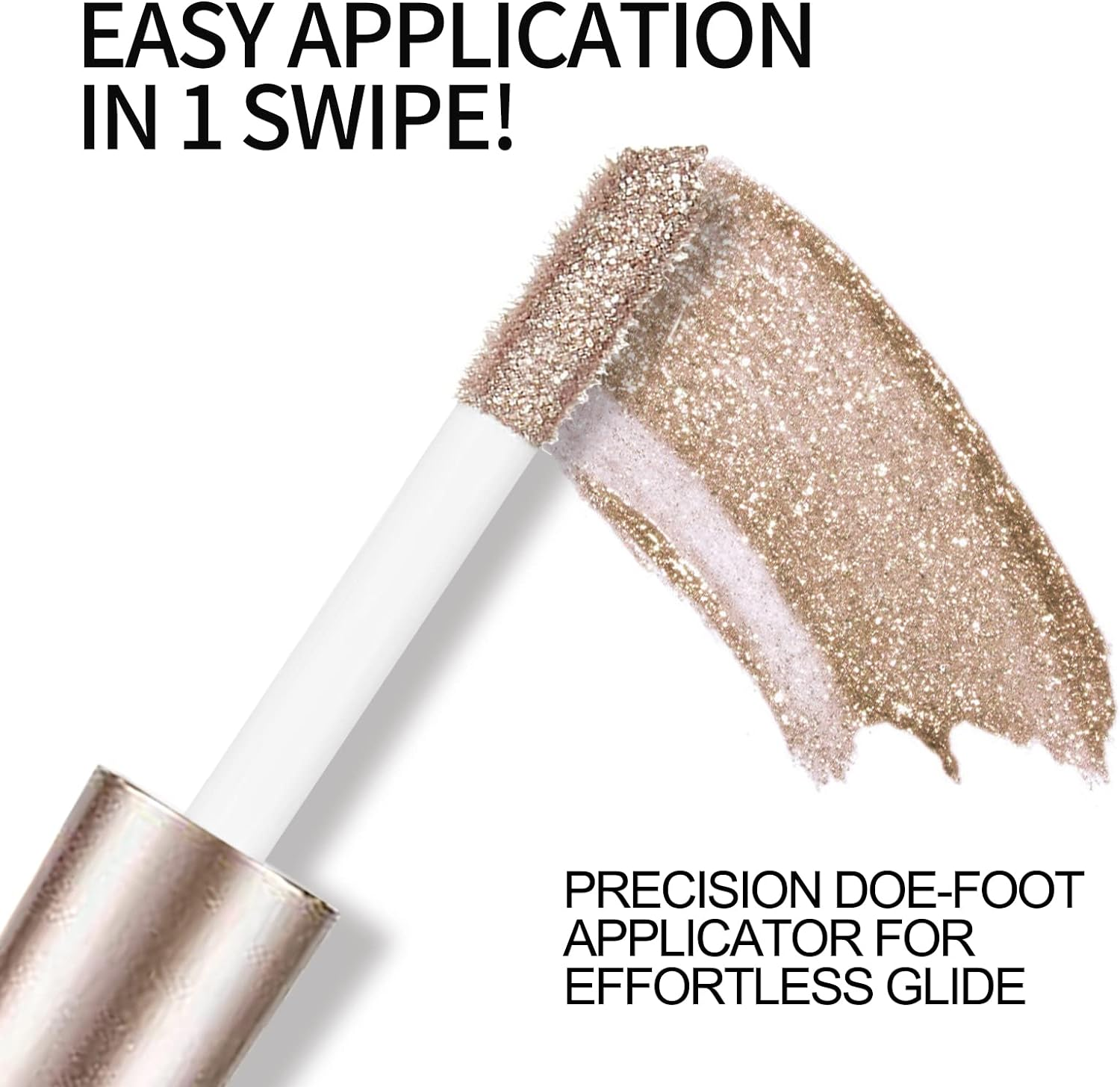 Anglicolor Eyeshadow,Liquid Glitter Eyeshadow,Highly Pigmented Glitter Gel Diamond Eyeshadow, Liquid Eyeshadow & Eyeliner Blendable Shimmer Eyes Makeup,Vegan (#7 Silver) - 05 image number 3