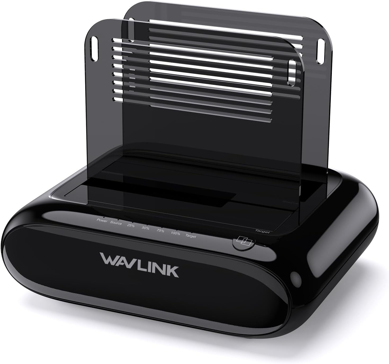 WAVLINK Dual Bay Hard Drive Docking Station - USB 3.0 to SATA I/II/III for 2.5" & 3.5" HDD/SSD with Fixed Bezel, Supports Offline Clone/Duplicator Function, Supports 2X20Tb with UASP 6Gbps - Black image number 2