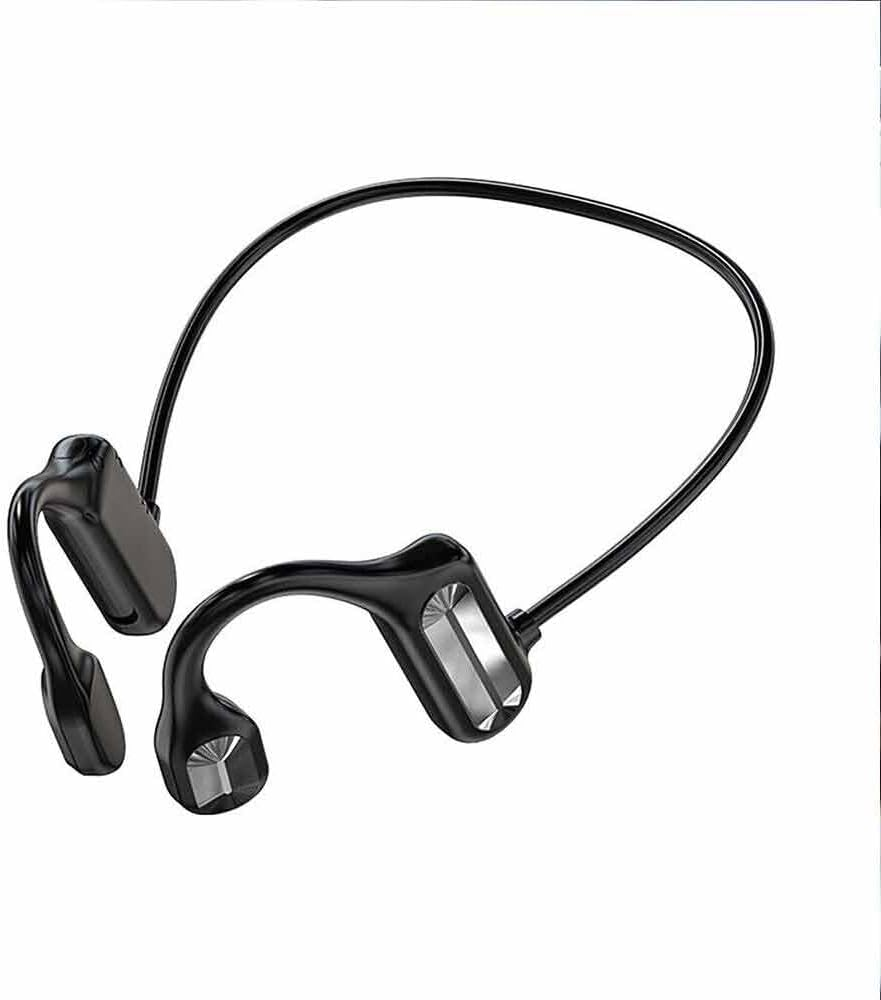 Bone Conduction Sports Headphones,Bluetooth Wireless Earphones, Waterproof Headset Open-Ear Sports Earphones for Running,Workout,Cycling,Driving,Gym (Black)