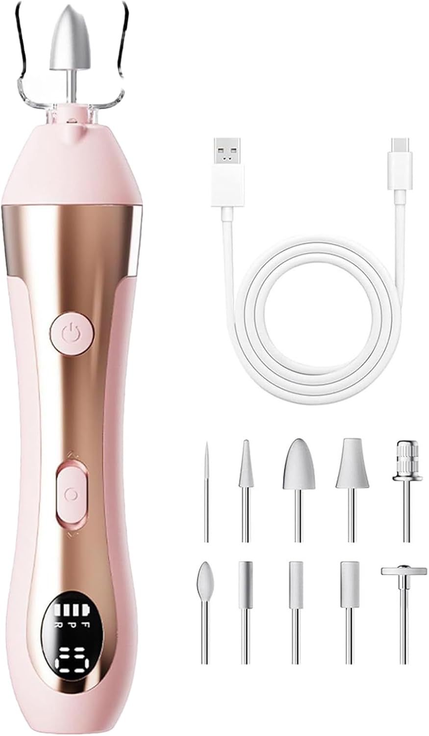 Nail File Electric Tool, Nail Grinder Electric Professional, Salon-Grade Rechargeable Manicure Supplies for Home Beginners Professionals Fingernails Art