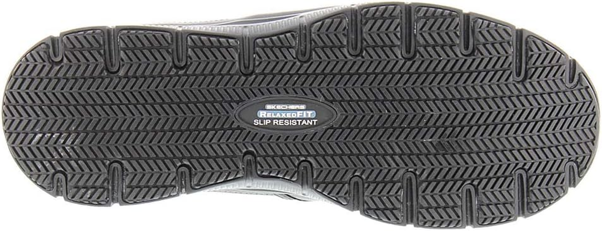 SKECHERS Men'S Flex Advantage - BRONWOOD, Slip Resistant, Leather Shoe