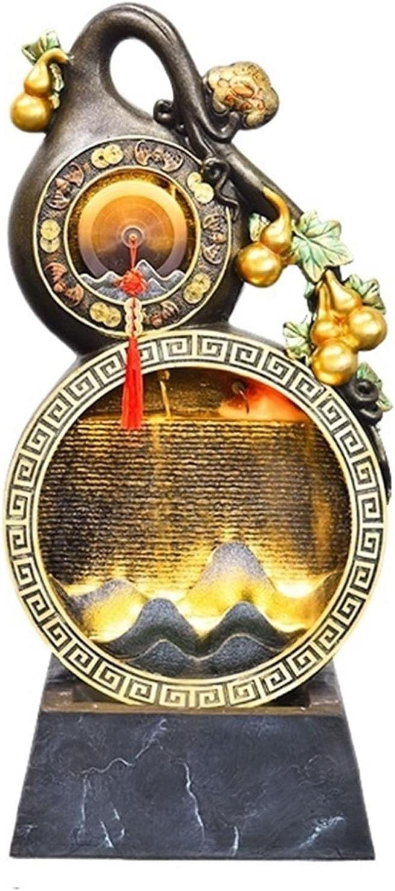 Outdoor Fountain Floor-Standing Water Fountain, Unique Gourd, Indoor Office Relaxation(Small) image number 2