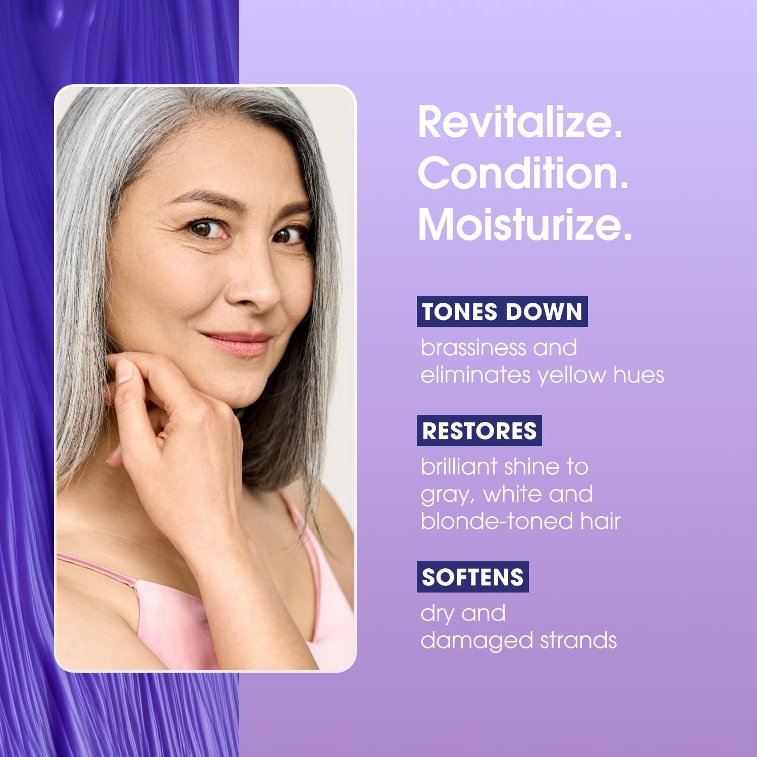 Conairpro Shiny Silver Ultra Shampoo 12 Oz. image number 1