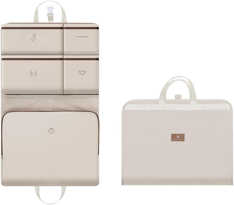 Hanging Travel Storage Bag,Multi-Layer Storage Bags, Compression Packing Cube Organizer,Foldable Journey Handbag,In Stylish Home Accessory, for Organizing Clothes and Toiletries image number 6