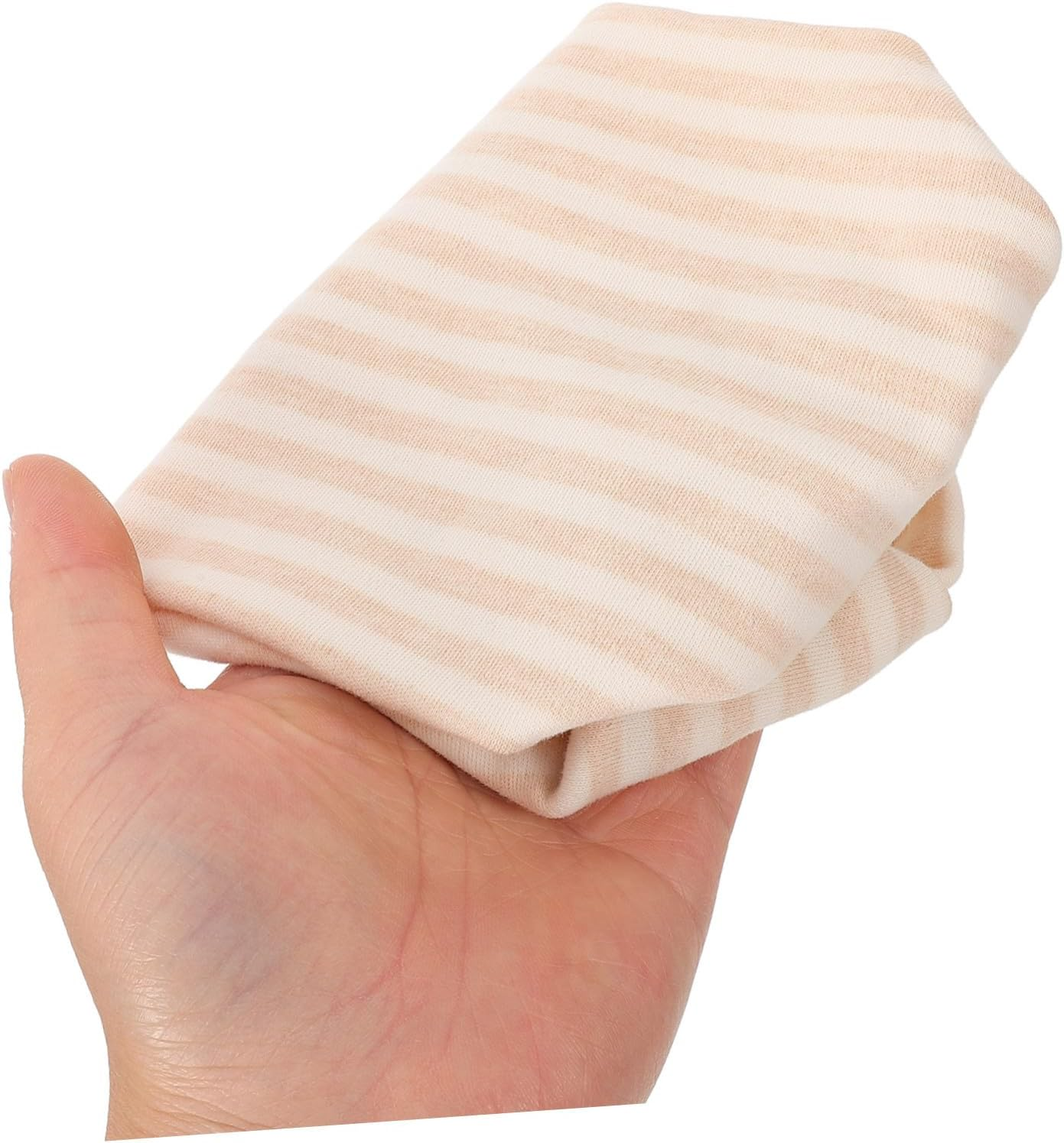 Baluue 2 Pcs Warm Windproof Maternity Hat and Scarf Simple Postpartum Protective Sleeping Cap for Women Soft Comfortable Headwear for Confinement Care Striped Design image number 6